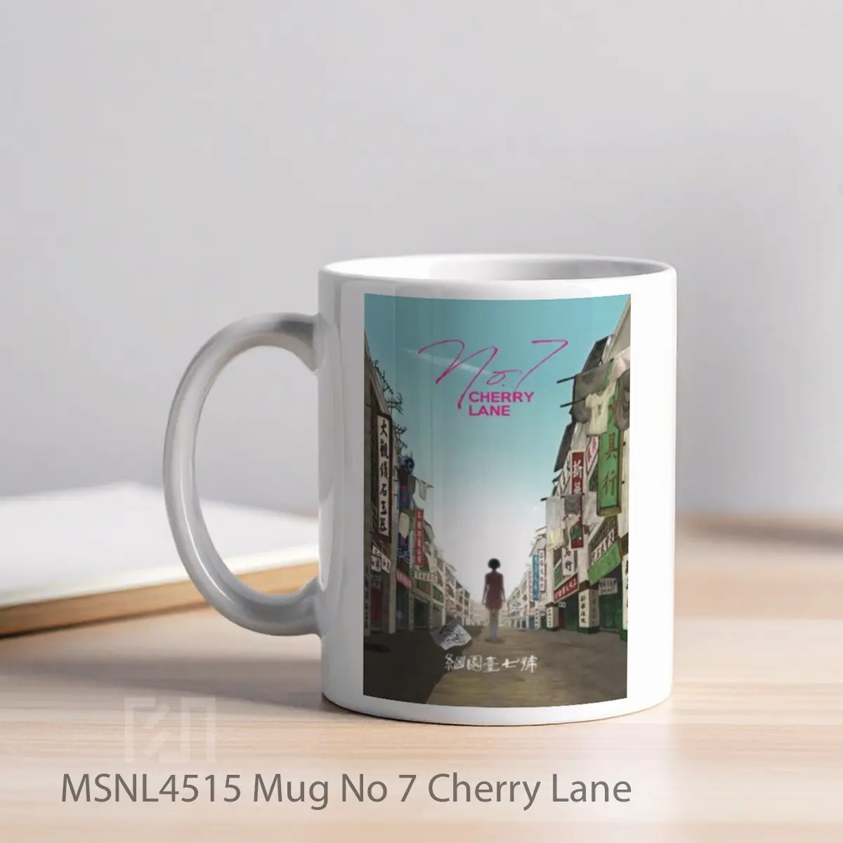 Mug No 7 Cherry Lane Gelas Keramik Tema Film MSNL4515 - Tampak Kiri