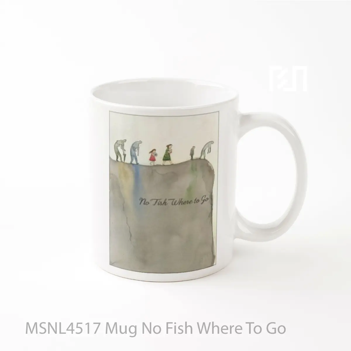 Mug No Fish Where To Go Gelas Keramik Tema Film MSNL4517
