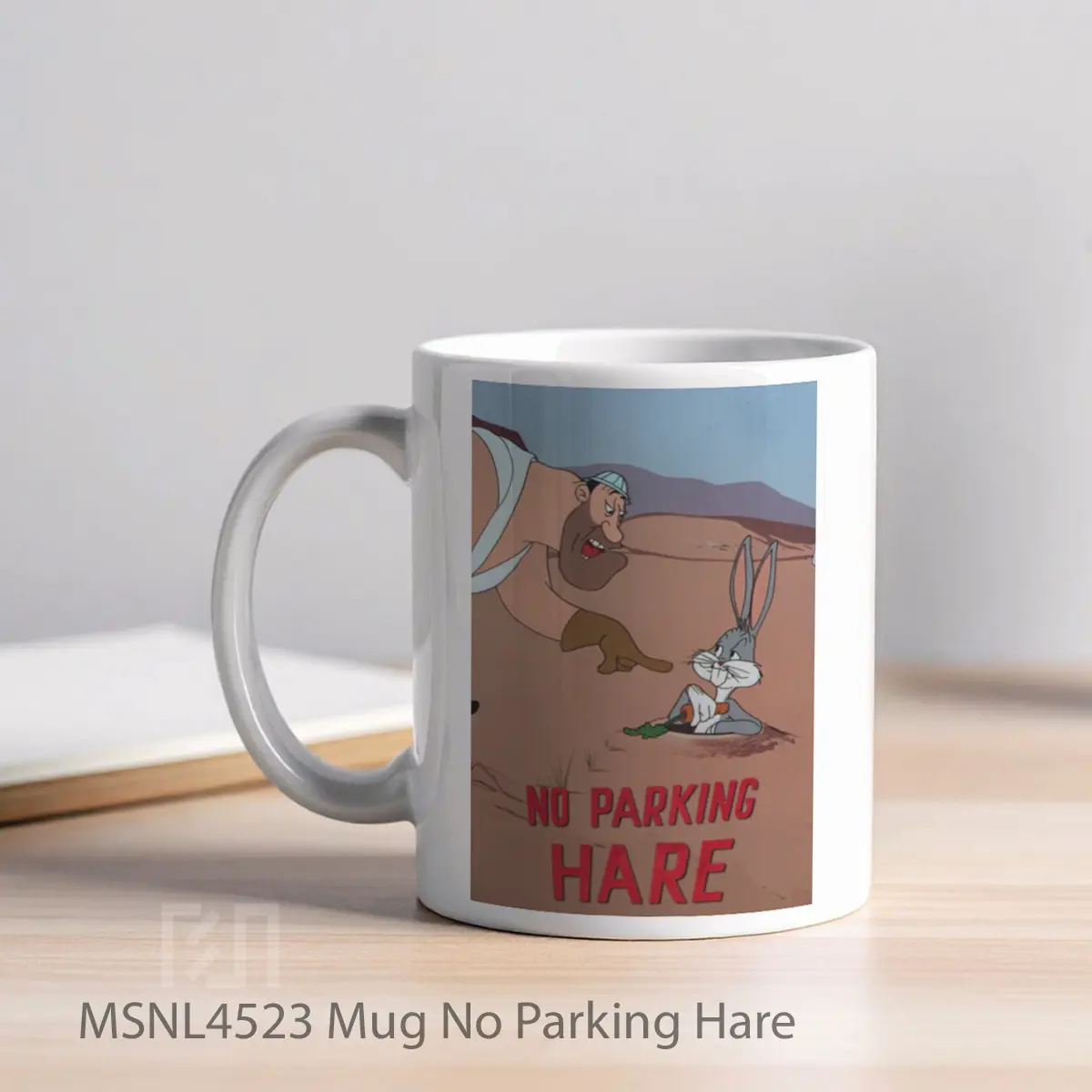 Mug No Parking Hare Gelas Keramik Tema Film MSNL4523 - Tampak Kiri