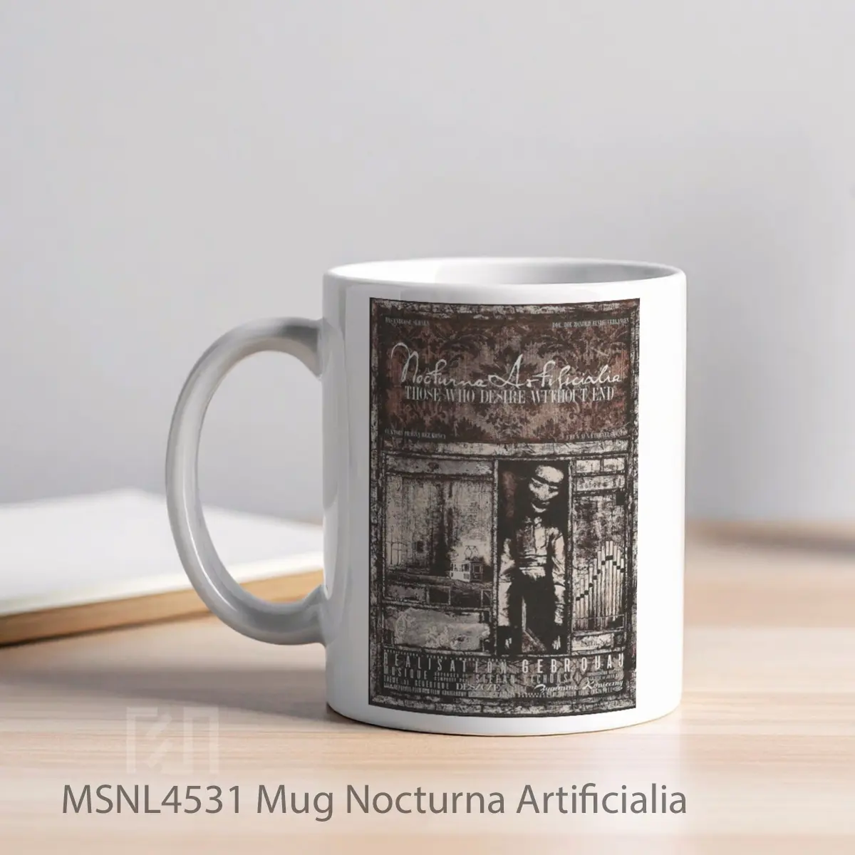 Mug Nocturna Artificialia Gelas Keramik Tema Film MSNL4531 - Tampak Kiri