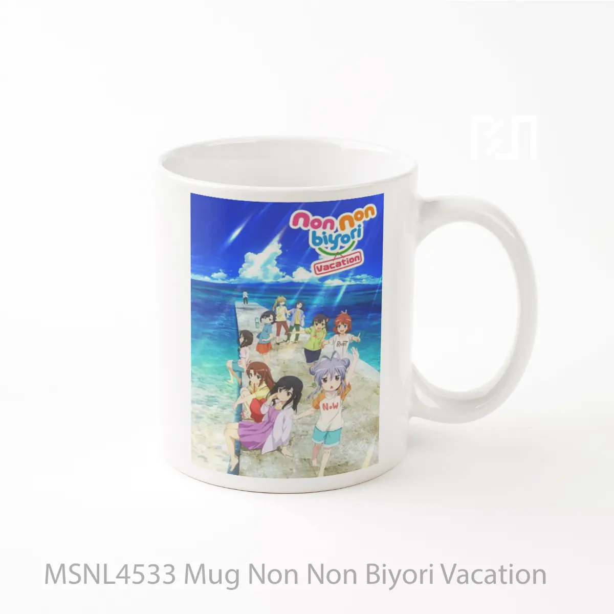 Mug Non Non Biyori Vacation Gelas Keramik Tema Film MSNL4533