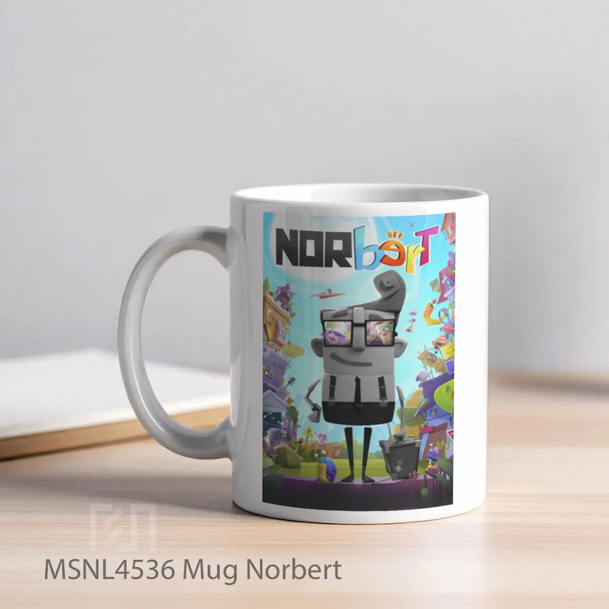 Mug Norbert Gelas Keramik Tema Film MSNL4536 - Tampak Kiri