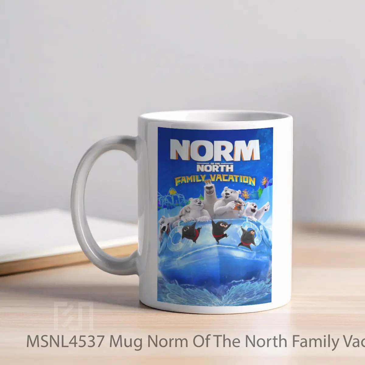 Mug Norm Of The North Family Vacation Gelas Keramik Tema Film MSNL4537 - Tampak Kiri