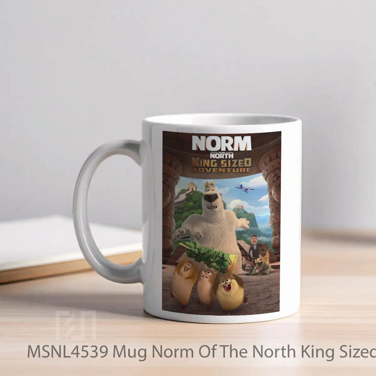 Mug Norm Of The North King Sized Adventure Gelas Keramik Tema Film MSNL4539 - Tampak Kiri