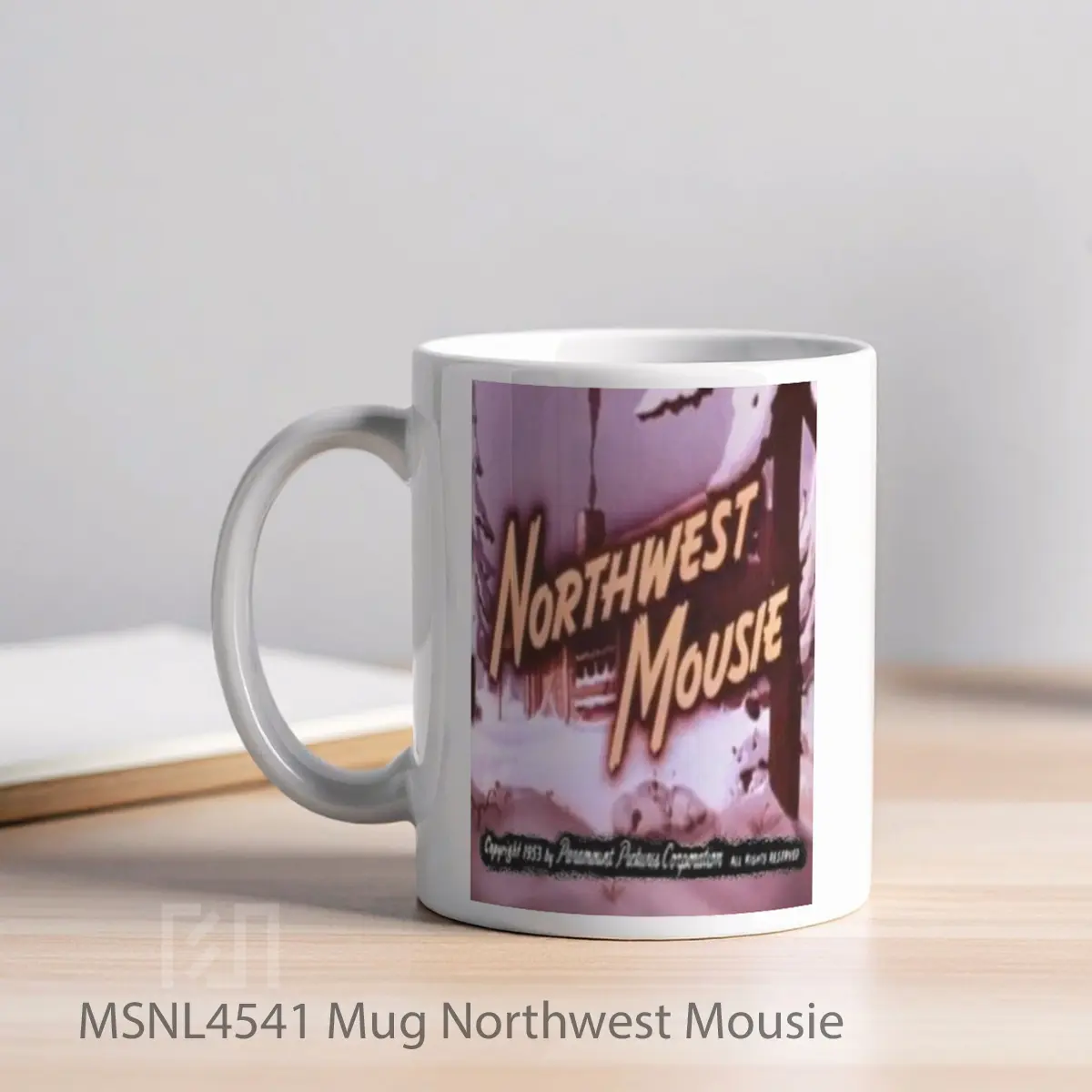 Mug Northwest Mousie Gelas Keramik Tema Film MSNL4541 - Tampak Kiri
