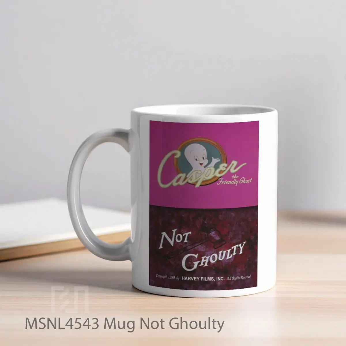 Mug Not Ghoulty Gelas Keramik Tema Film MSNL4543 - Tampak Kiri