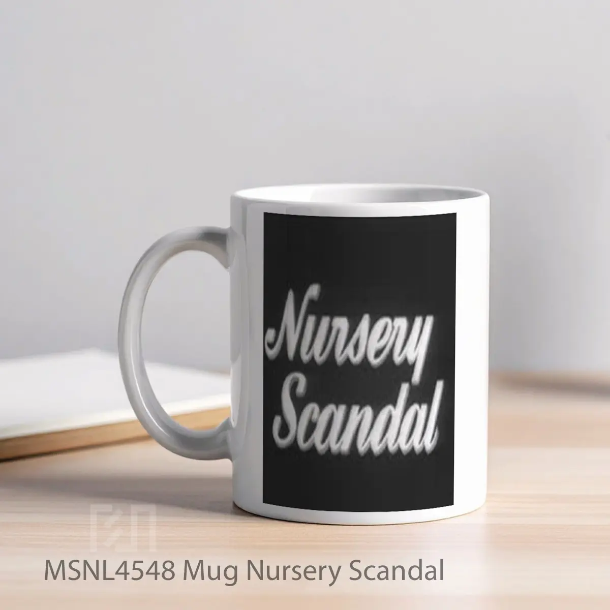 Mug Nursery Scandal Gelas Keramik Tema Film MSNL4548 - Tampak Kiri