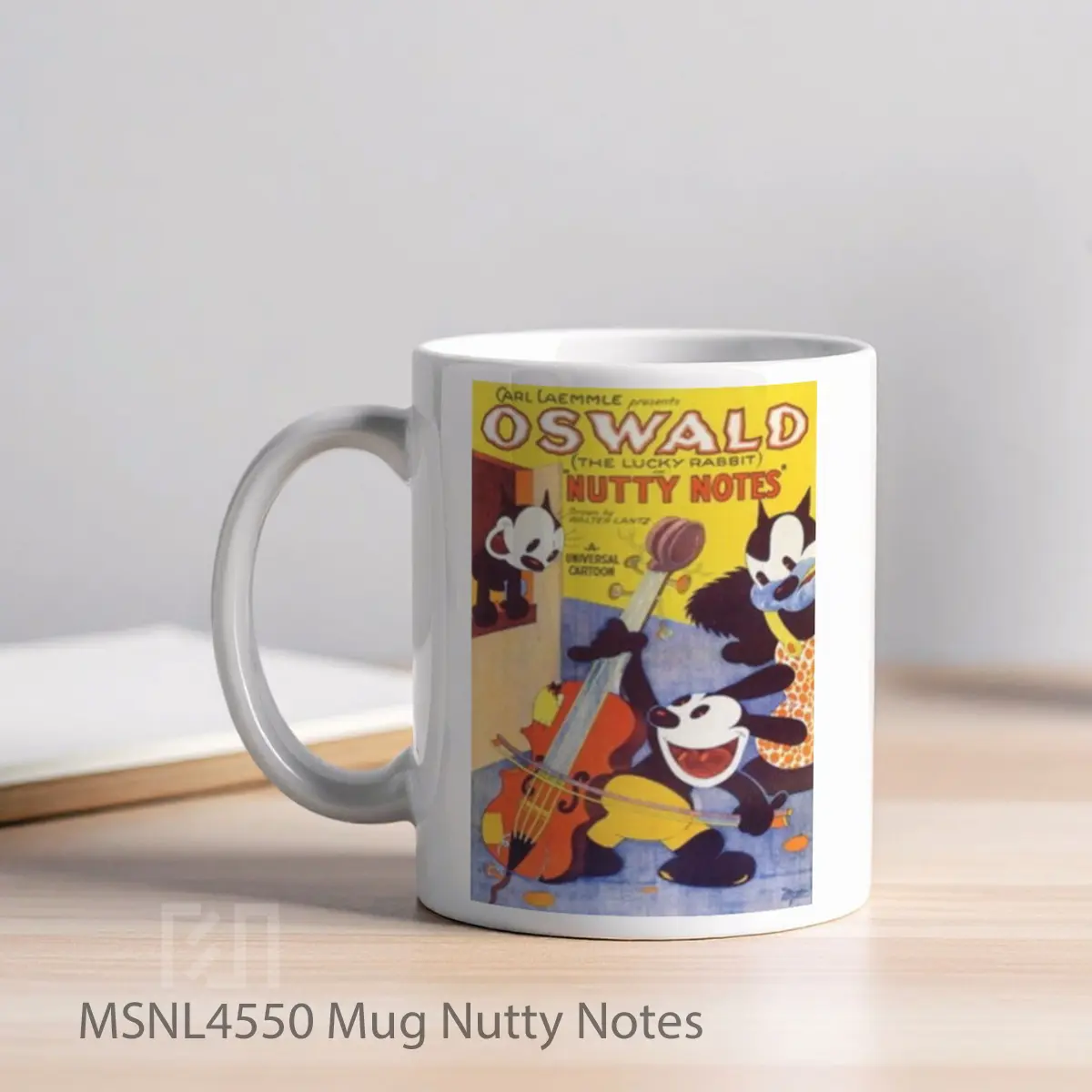 Mug Nutty Notes Gelas Keramik Tema Film MSNL4550 - Tampak Kiri