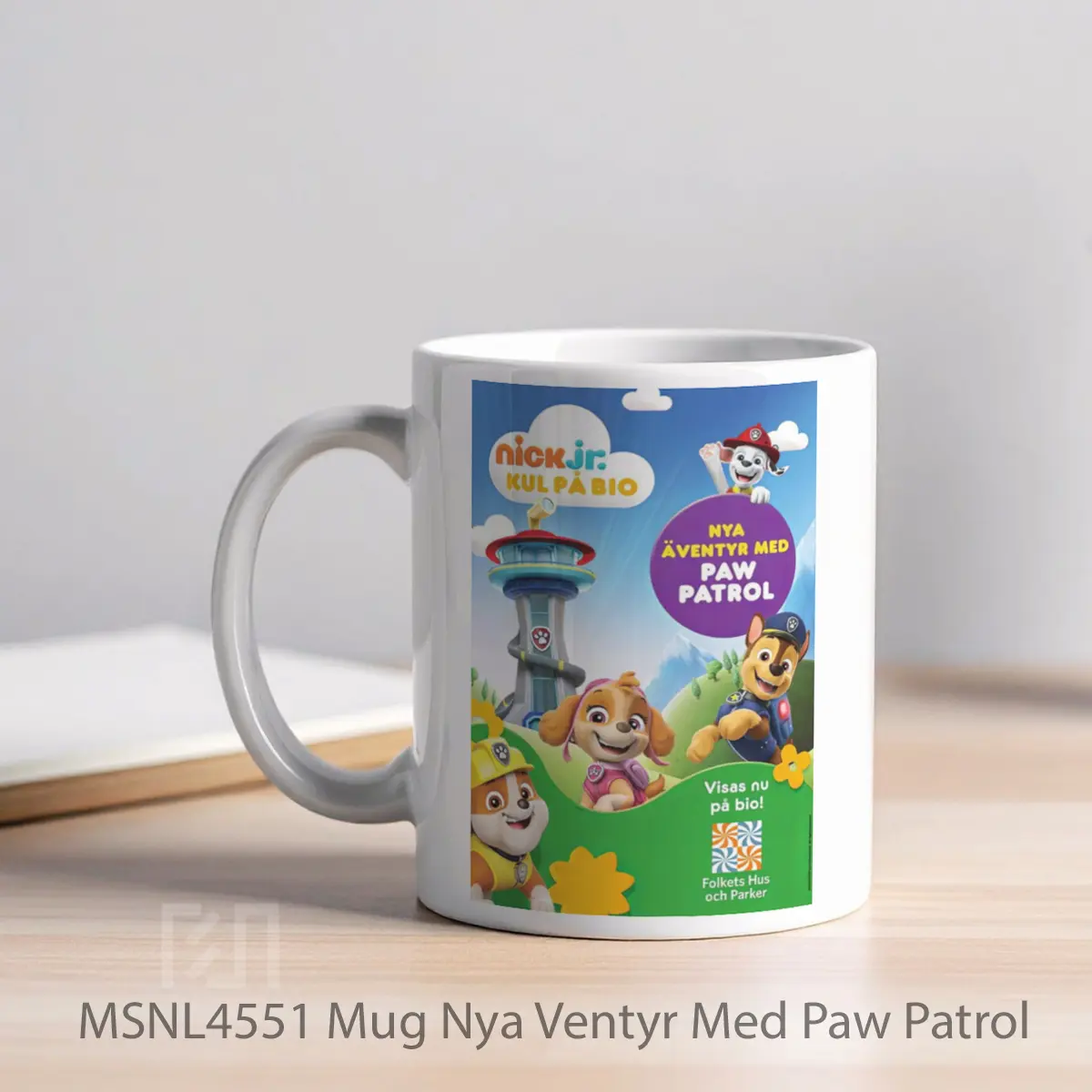 Mug Nya Ventyr Med Paw Patrol Gelas Keramik Tema Film MSNL4551 - Tampak Kiri