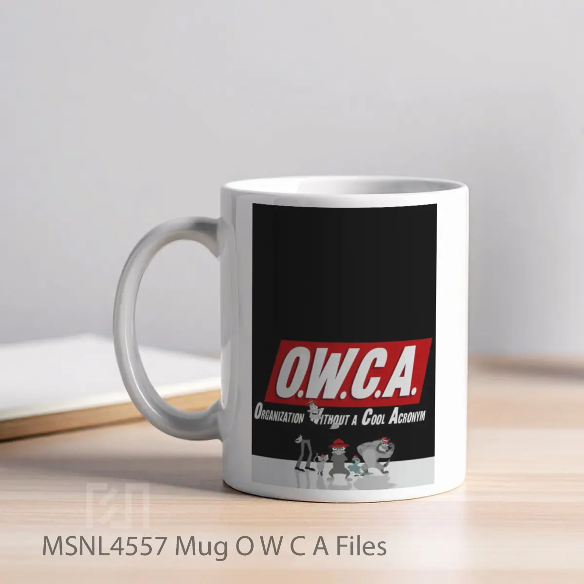 Mug O W C A Files Gelas Keramik Tema Film MSNL4557 - Tampak Kiri