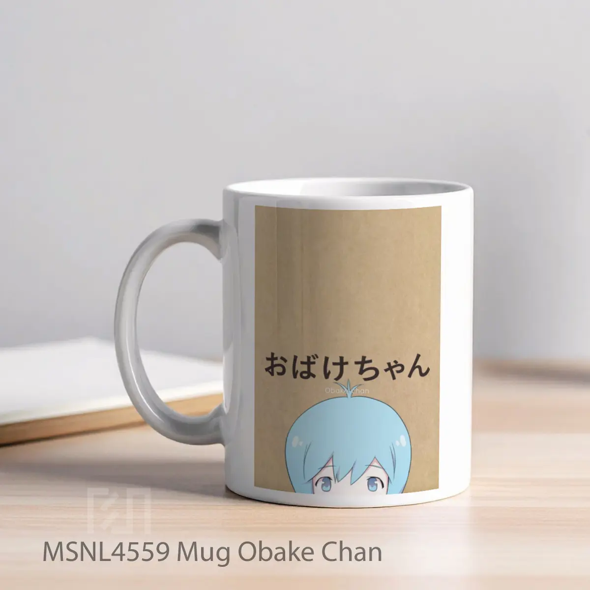 Mug Obake Chan Gelas Keramik Tema Film MSNL4559 - Tampak Kiri