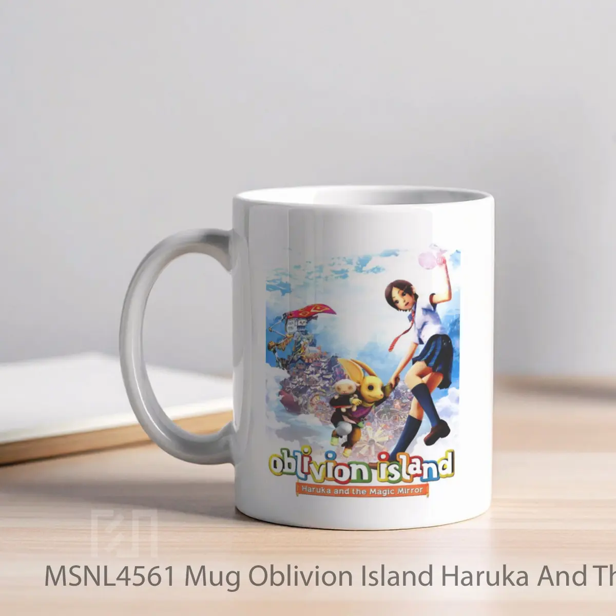 Mug Oblivion Island Haruka And The Magic Mirror Gelas Keramik Tema Film MSNL4561 - Tampak Kiri
