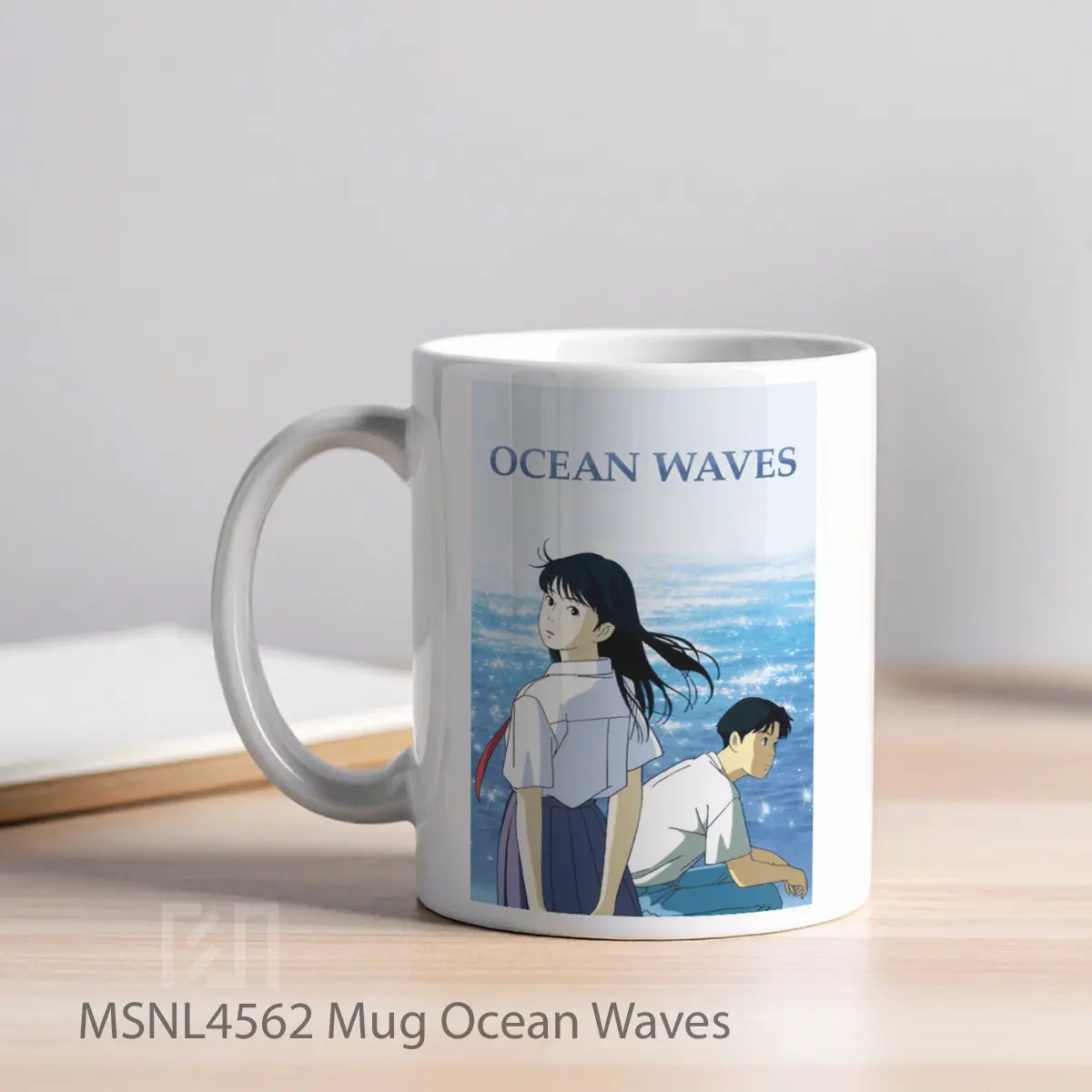 Mug Ocean Waves Gelas Keramik Tema Film MSNL4562 - Tampak Kiri