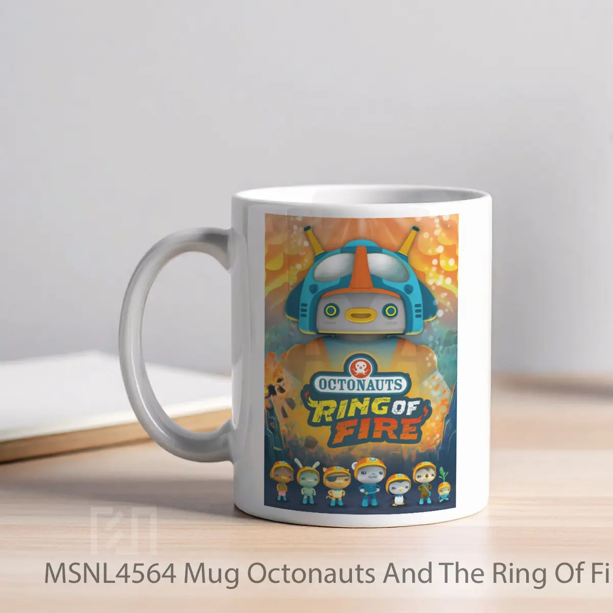 Mug Octonauts And The Ring Of Fire Gelas Keramik Tema Film MSNL4564 - Tampak Kiri