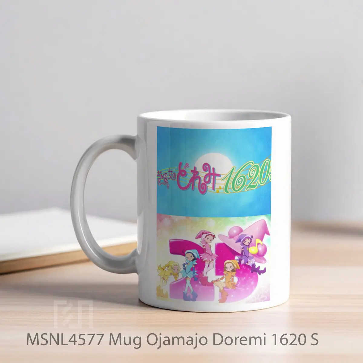 Mug Ojamajo Doremi 1620 S Gelas Keramik Tema Film MSNL4577 - Tampak Kiri