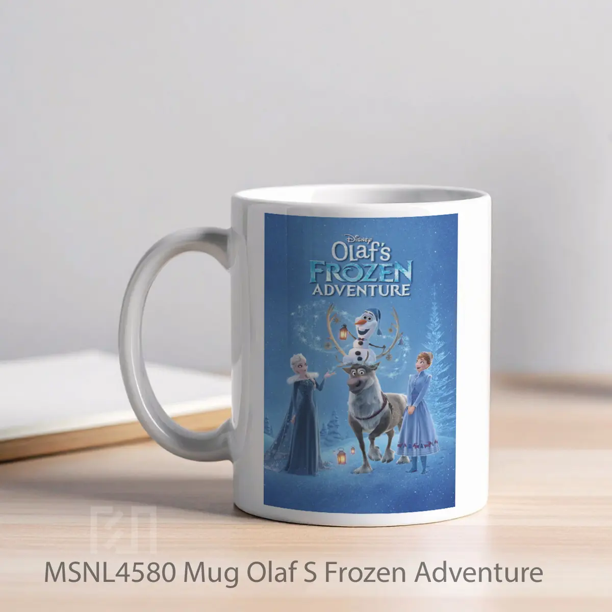 Mug Olaf S Frozen Adventure Gelas Keramik Tema Film MSNL4580 - Tampak Kiri