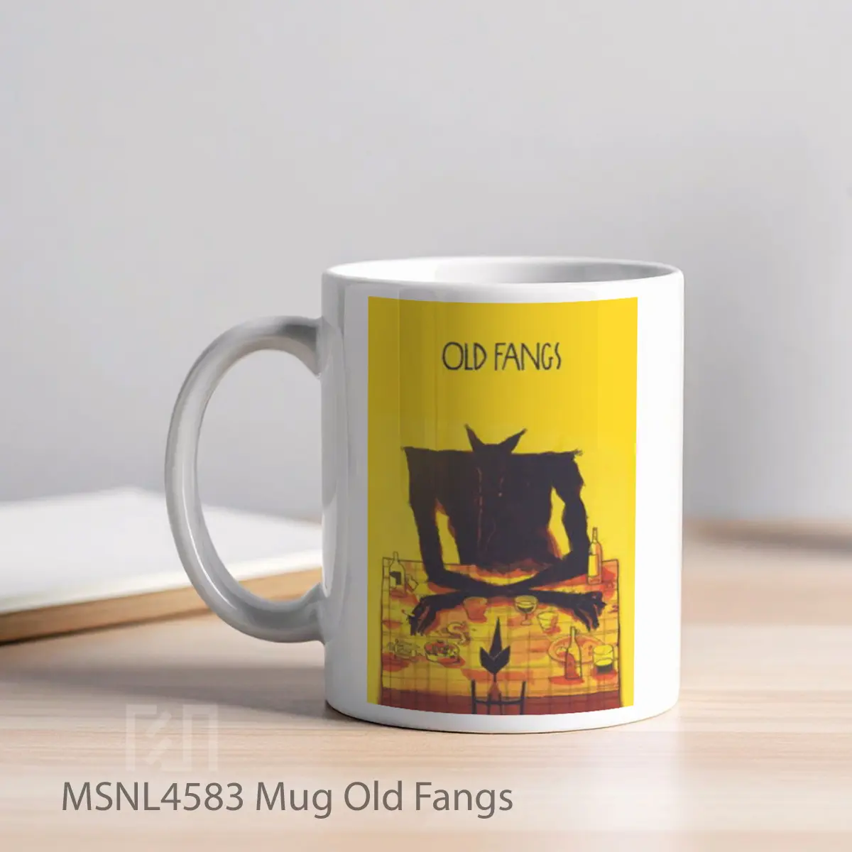 Mug Old Fangs Gelas Keramik Tema Film MSNL4583 - Tampak Kiri