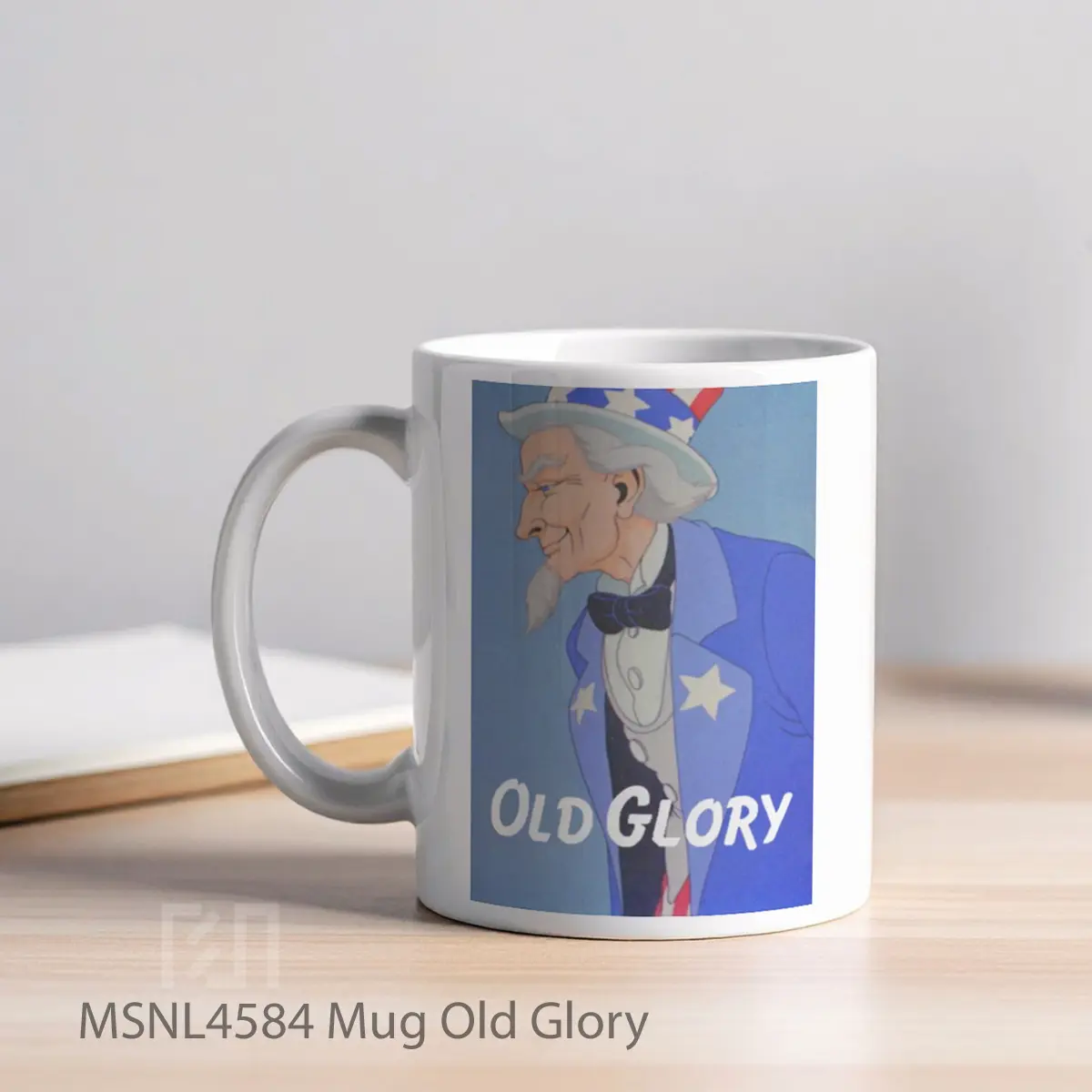 Mug Old Glory Gelas Keramik Tema Film MSNL4584 - Tampak Kiri