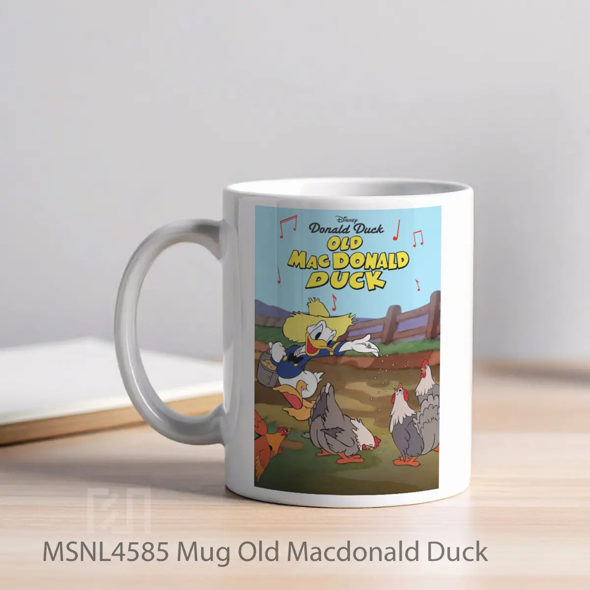 Mug Old Macdonald Duck Gelas Keramik Tema Film MSNL4585 - Tampak Kiri