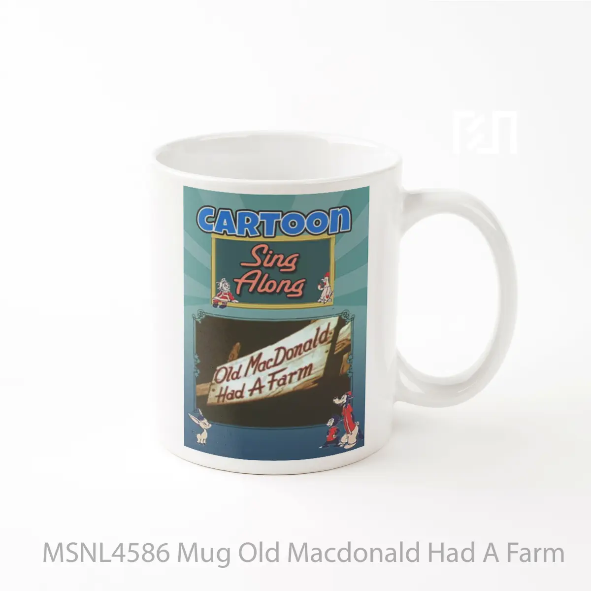 Mug Old Macdonald Had A Farm Gelas Keramik Tema Film MSNL4586