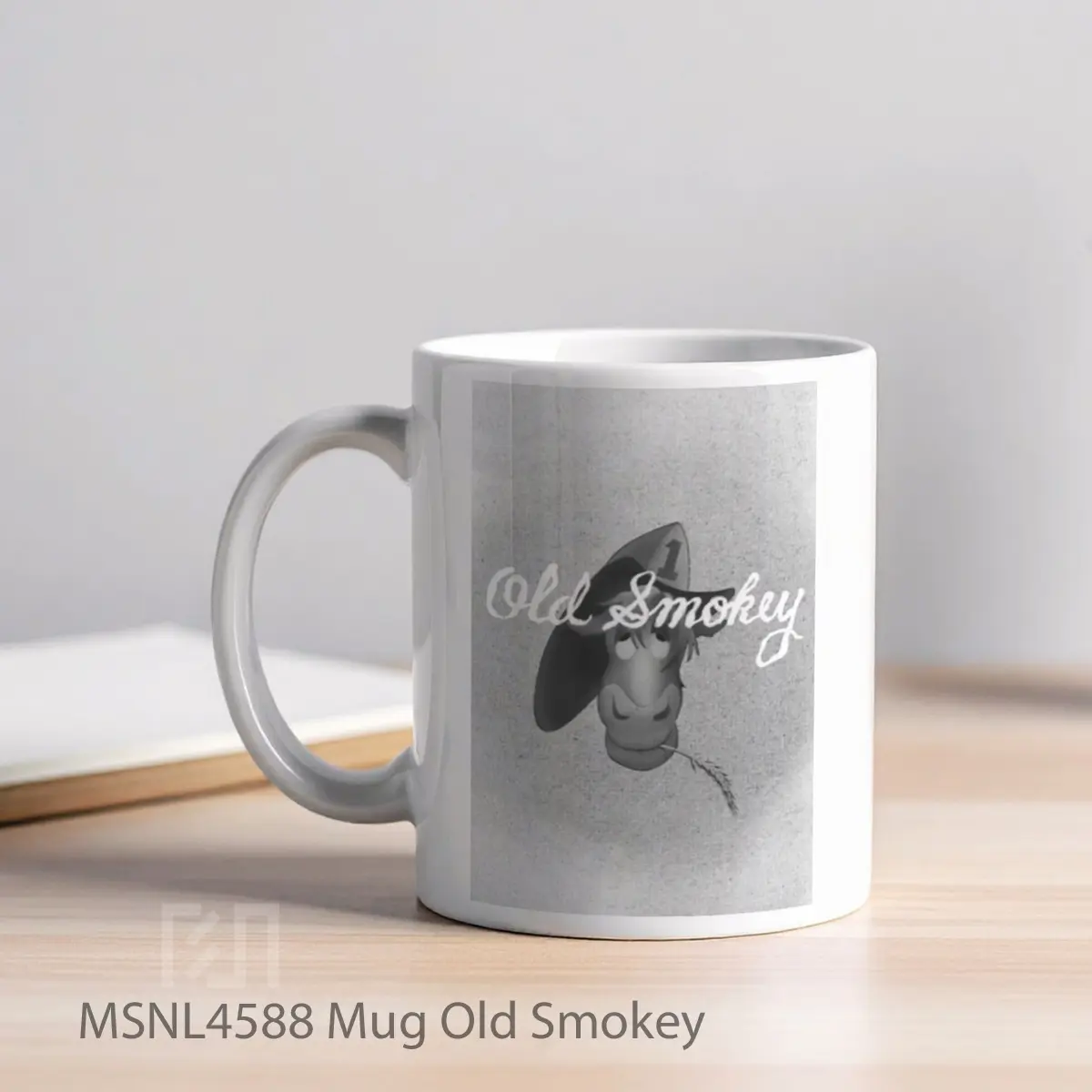 Mug Old Smokey Gelas Keramik Tema Film MSNL4588 - Tampak Kiri