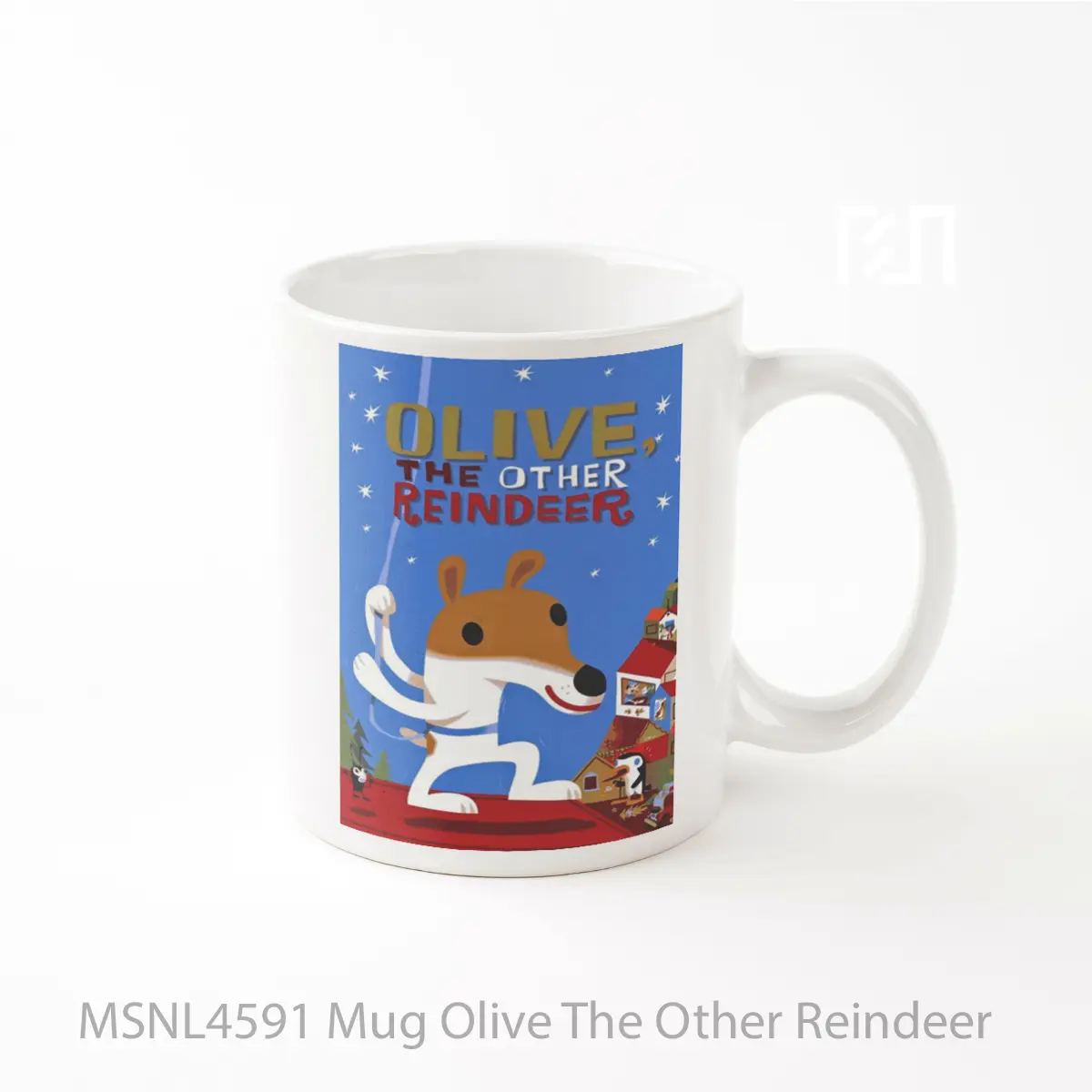 Mug Olive The Other Reindeer Gelas Keramik Tema Film MSNL4591