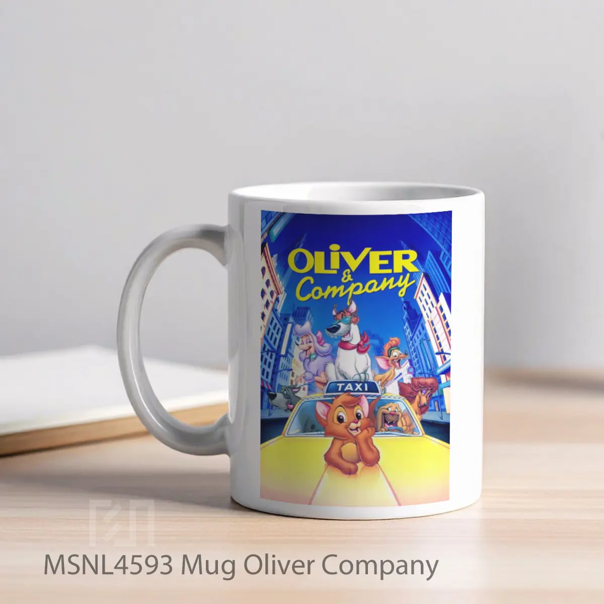 Mug Oliver Company Gelas Keramik Tema Film MSNL4593 - Tampak Kiri
