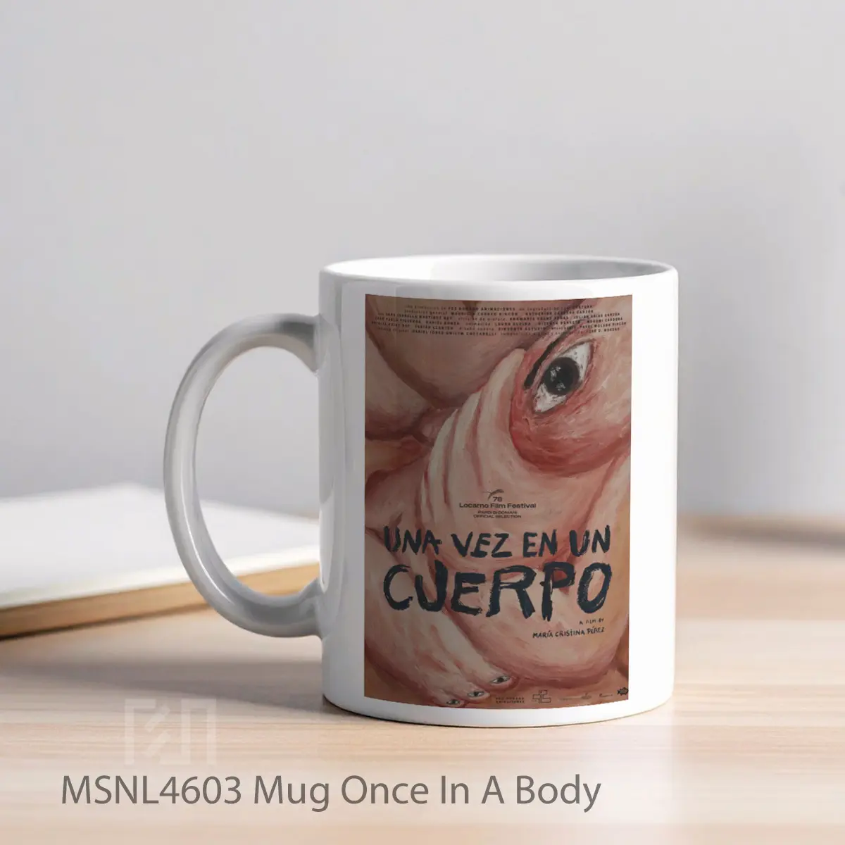 Mug Once In A Body Gelas Keramik Tema Film MSNL4603 - Tampak Kiri