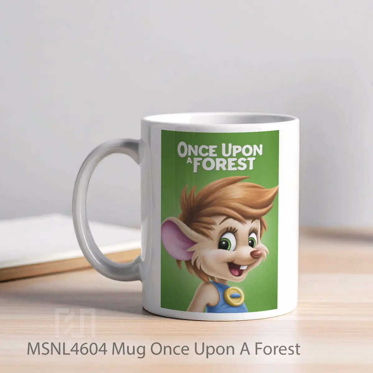 Mug Once Upon A Forest Gelas Keramik Tema Film MSNL4604 - Tampak Kiri