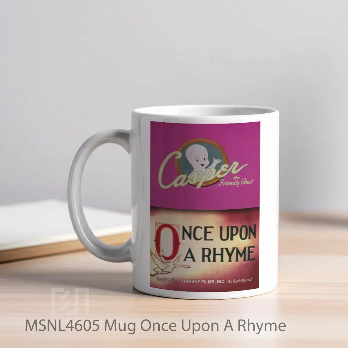 Mug Once Upon A Rhyme Gelas Keramik Tema Film MSNL4605 - Tampak Kiri
