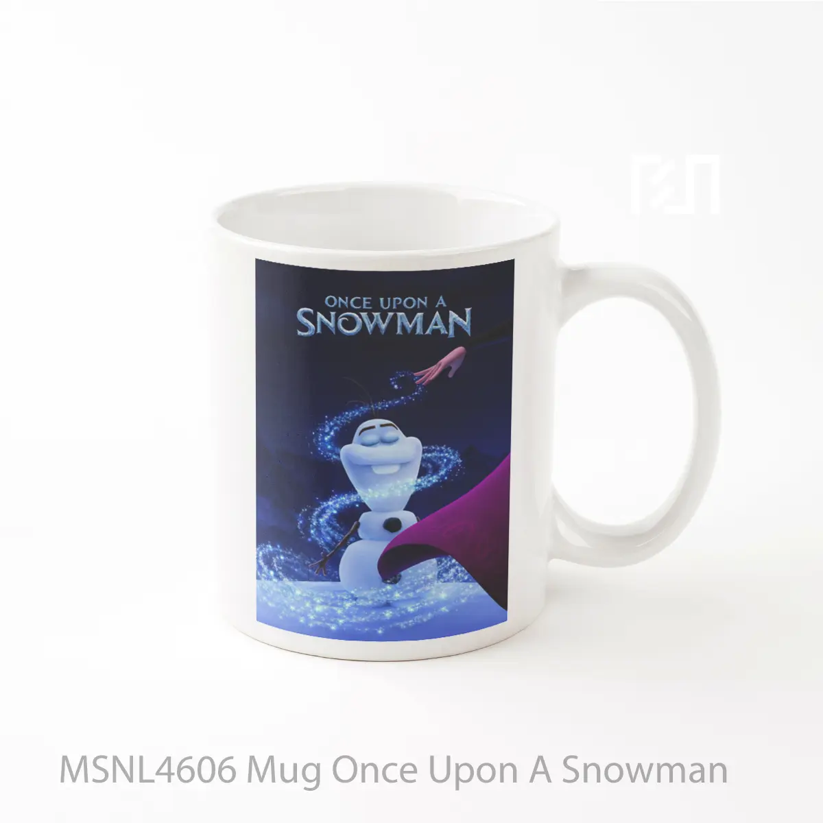 Mug Once Upon A Snowman Gelas Keramik Tema Film MSNL4606