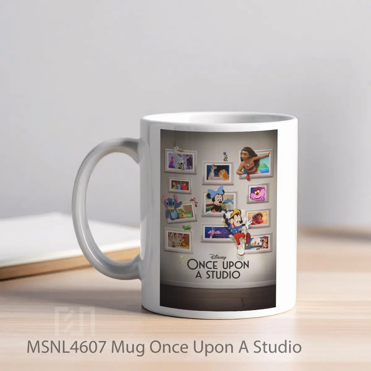 Mug Once Upon A Studio Gelas Keramik Tema Film MSNL4607 - Tampak Kiri