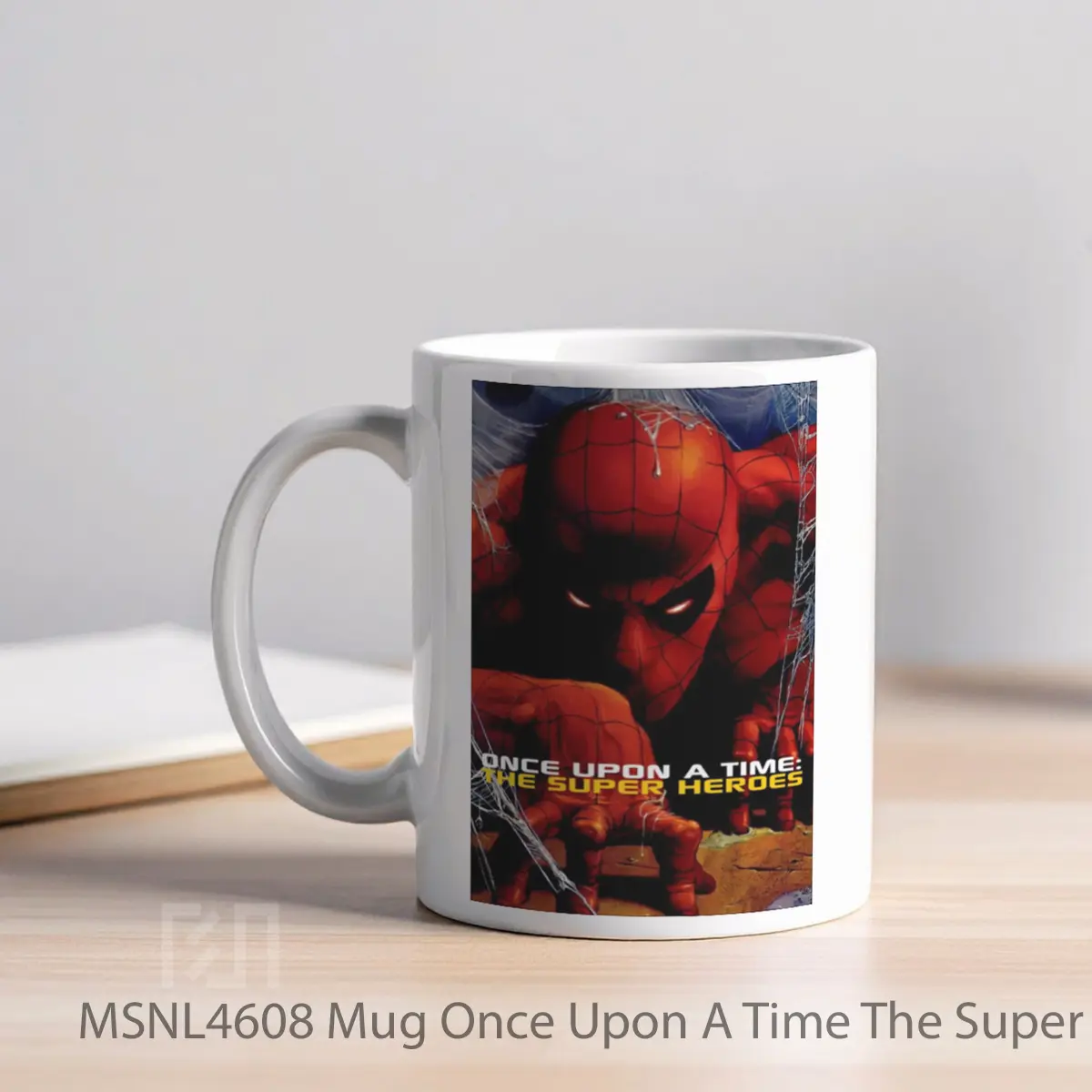 Mug Once Upon A Time The Super Heroes Gelas Keramik Tema Film MSNL4608 - Tampak Kiri