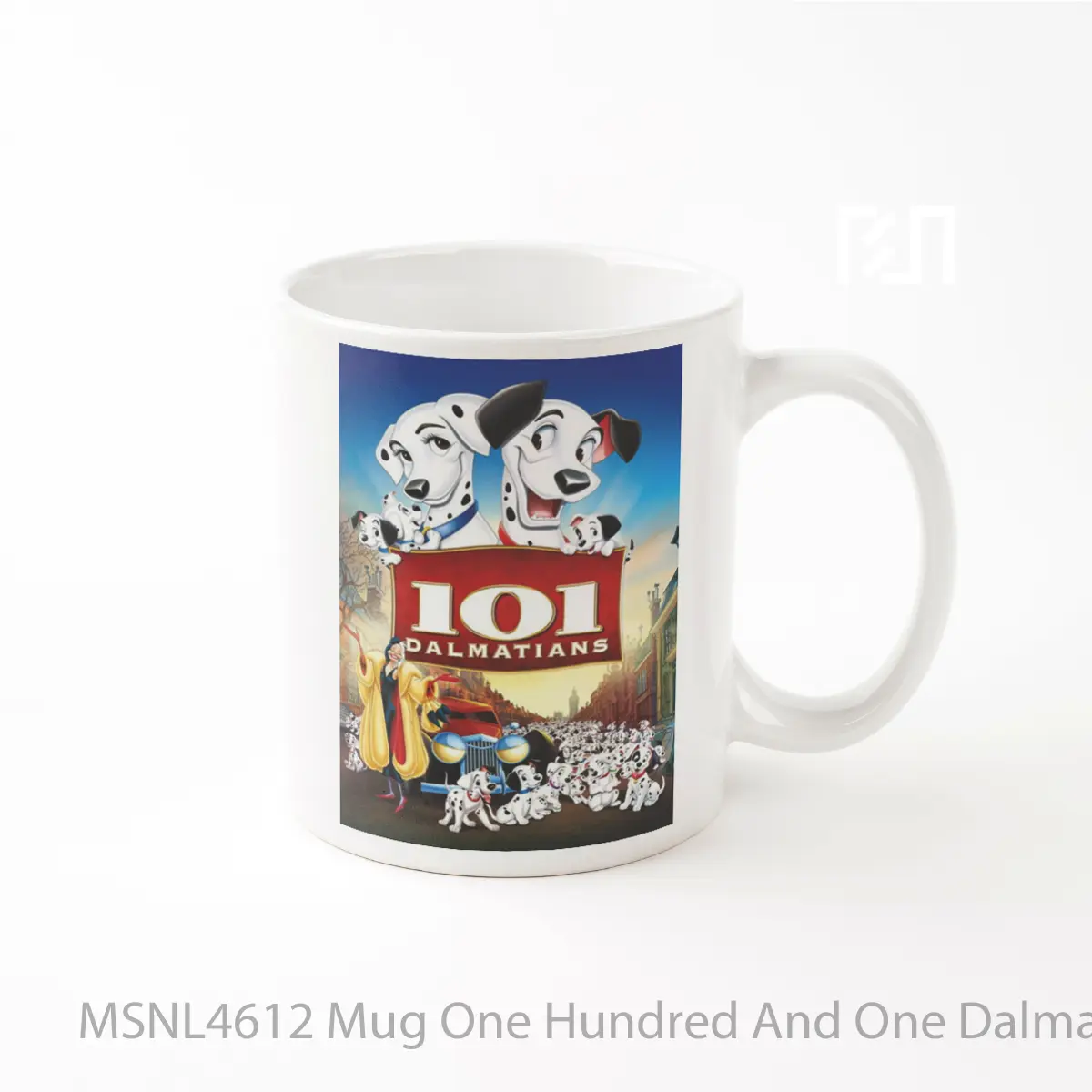 Mug One Hundred And One Dalmatians Gelas Keramik Tema Film MSNL4612