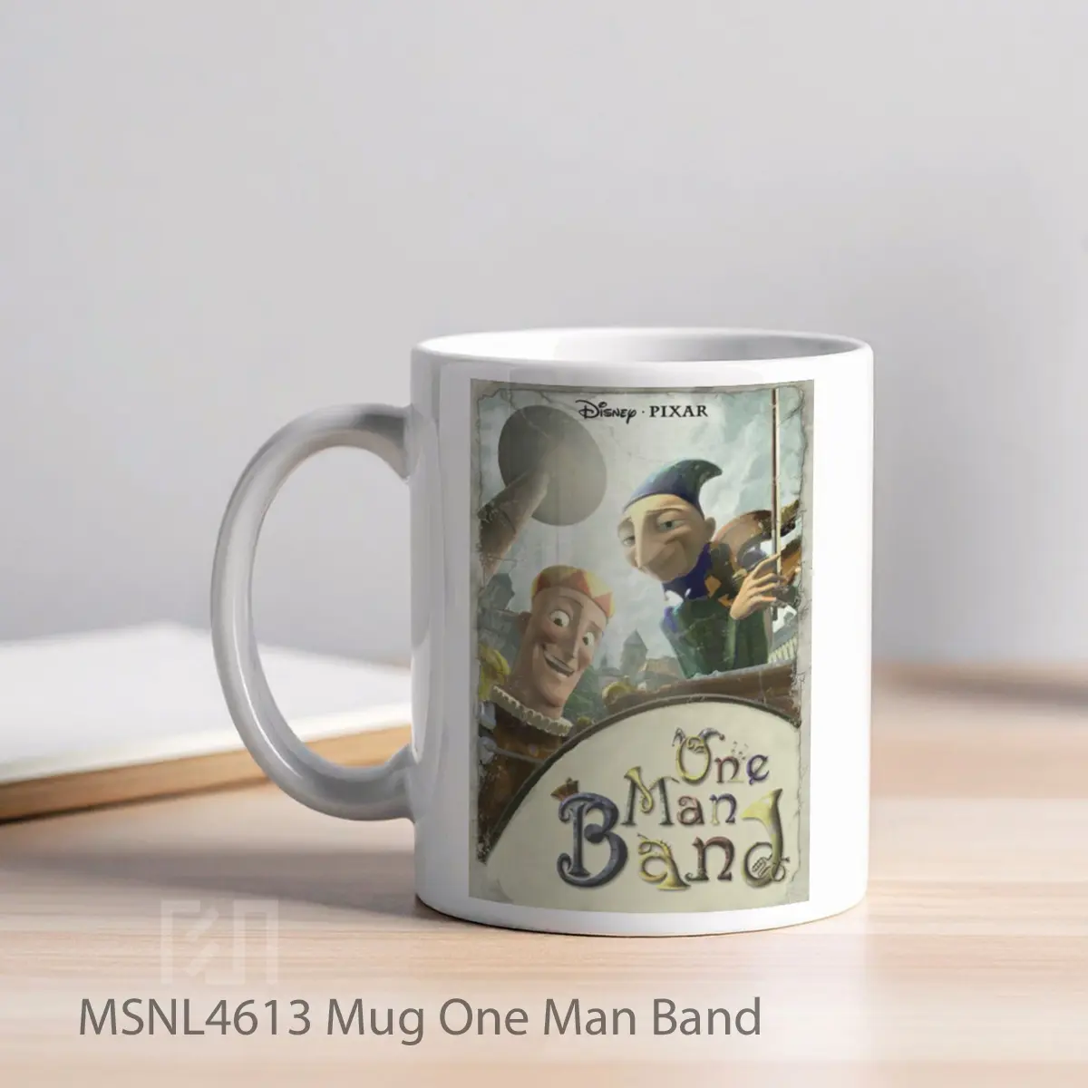 Mug One Man Band Gelas Keramik Tema Film MSNL4613 - Tampak Kiri