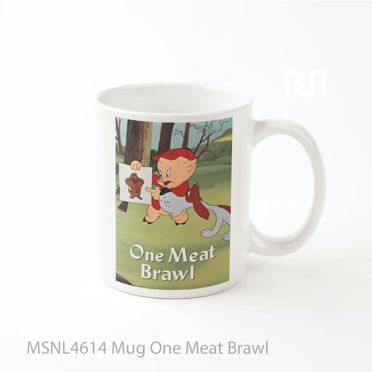 Mug One Meat Brawl Gelas Keramik Tema Film MSNL4614