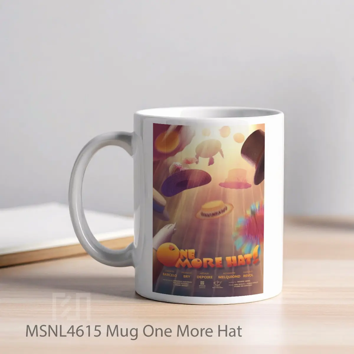 Mug One More Hat Gelas Keramik Tema Film MSNL4615 - Tampak Kiri