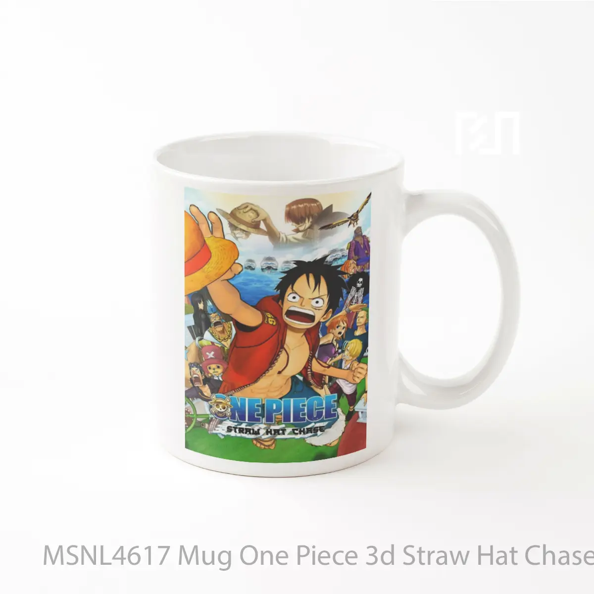 Mug One Piece 3d Straw Hat Chase Gelas Keramik Tema Film MSNL4617