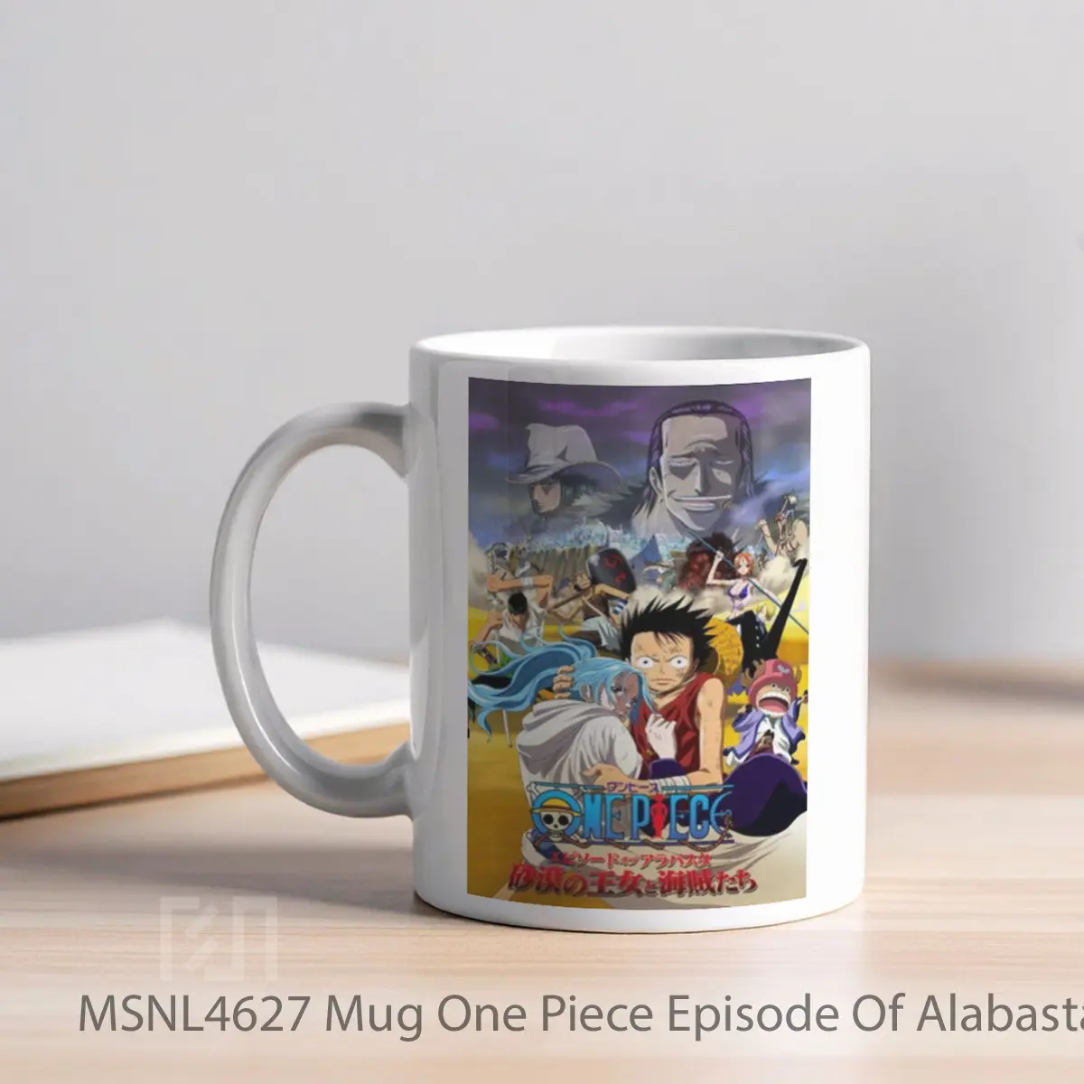 Mug One Piece Episode Of Alabasta Prologue Gelas Keramik Tema Film MSNL4627 - Tampak Kiri