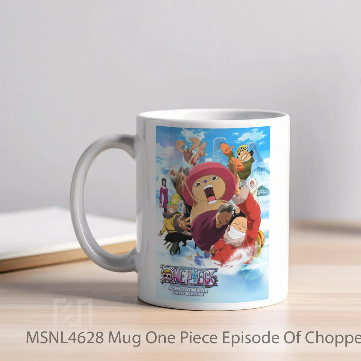 Mug One Piece Episode Of Chopper Plus Bloom In The Winter Miracle Cherry Blossom Gelas Keramik Tema Film MSNL4628 - Tampak Kiri