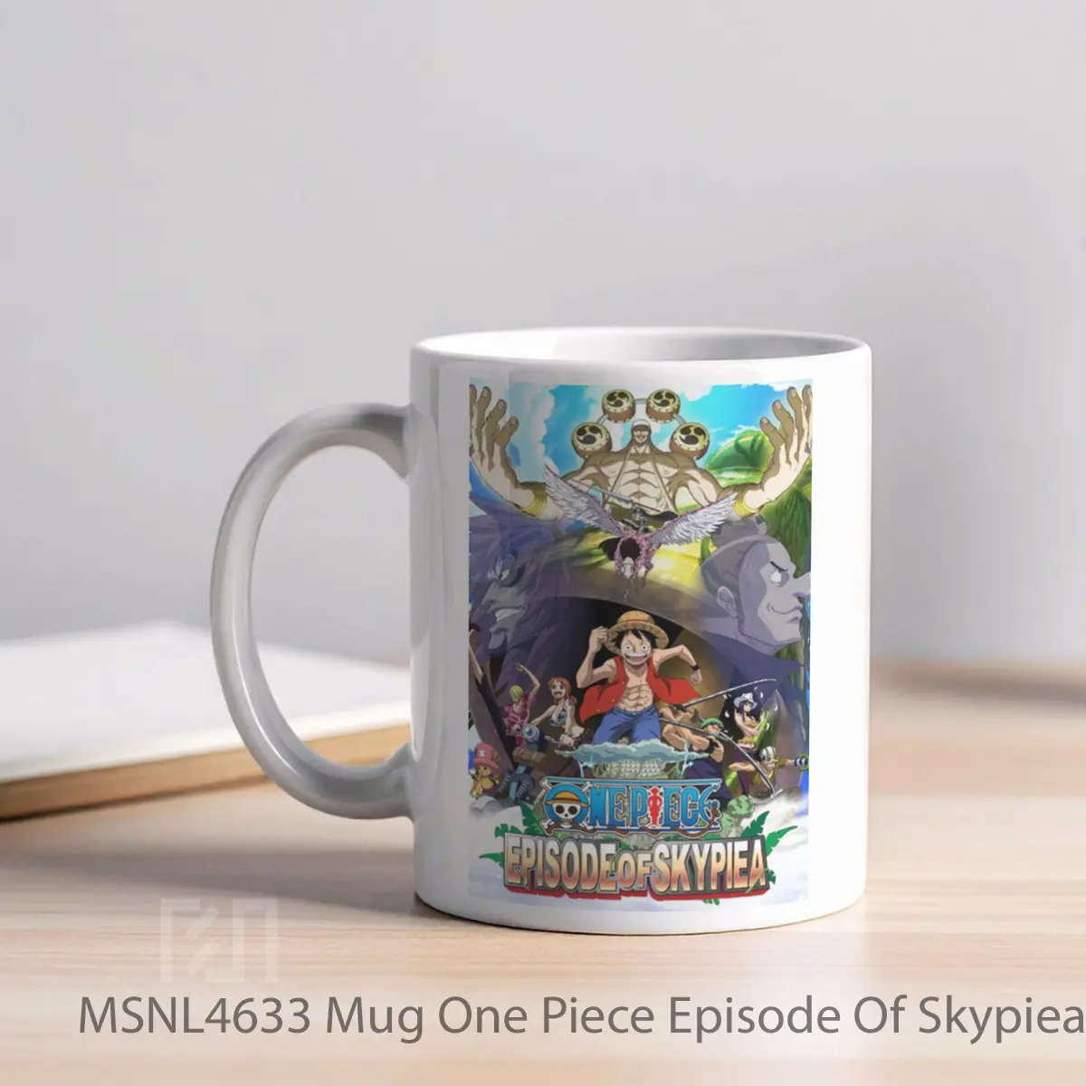 Mug One Piece Episode Of Skypiea Gelas Keramik Tema Film MSNL4633 - Tampak Kiri
