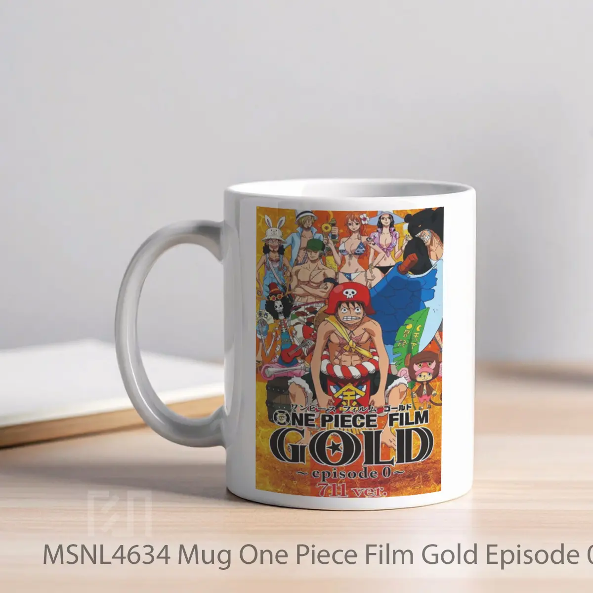 Mug One Piece Film Gold Episode 0 Gelas Keramik Tema Film MSNL4634 - Tampak Kiri