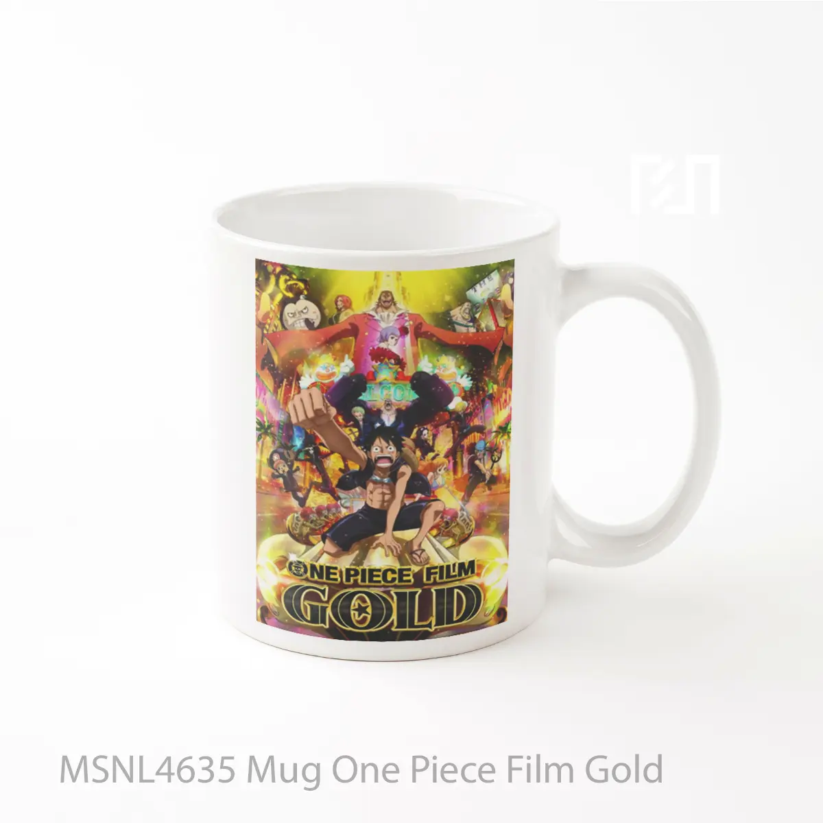 Mug One Piece Film Gold Gelas Keramik Tema Film MSNL4635