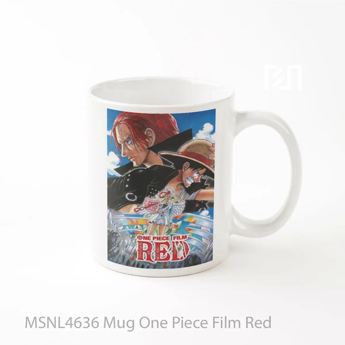 Mug One Piece Film Red Gelas Keramik Tema Film MSNL4636