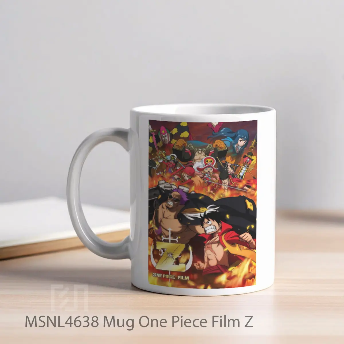 Mug One Piece Film Z Gelas Keramik Tema Film MSNL4638 - Tampak Kiri