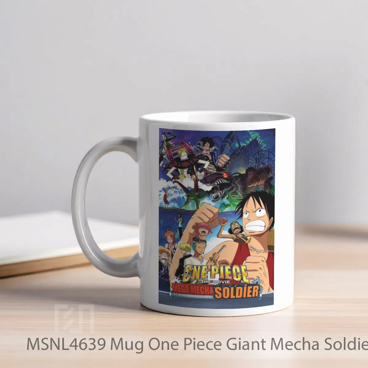 Mug One Piece Giant Mecha Soldier Of Karakuri Castle Gelas Keramik Tema Film MSNL4639 - Tampak Kiri