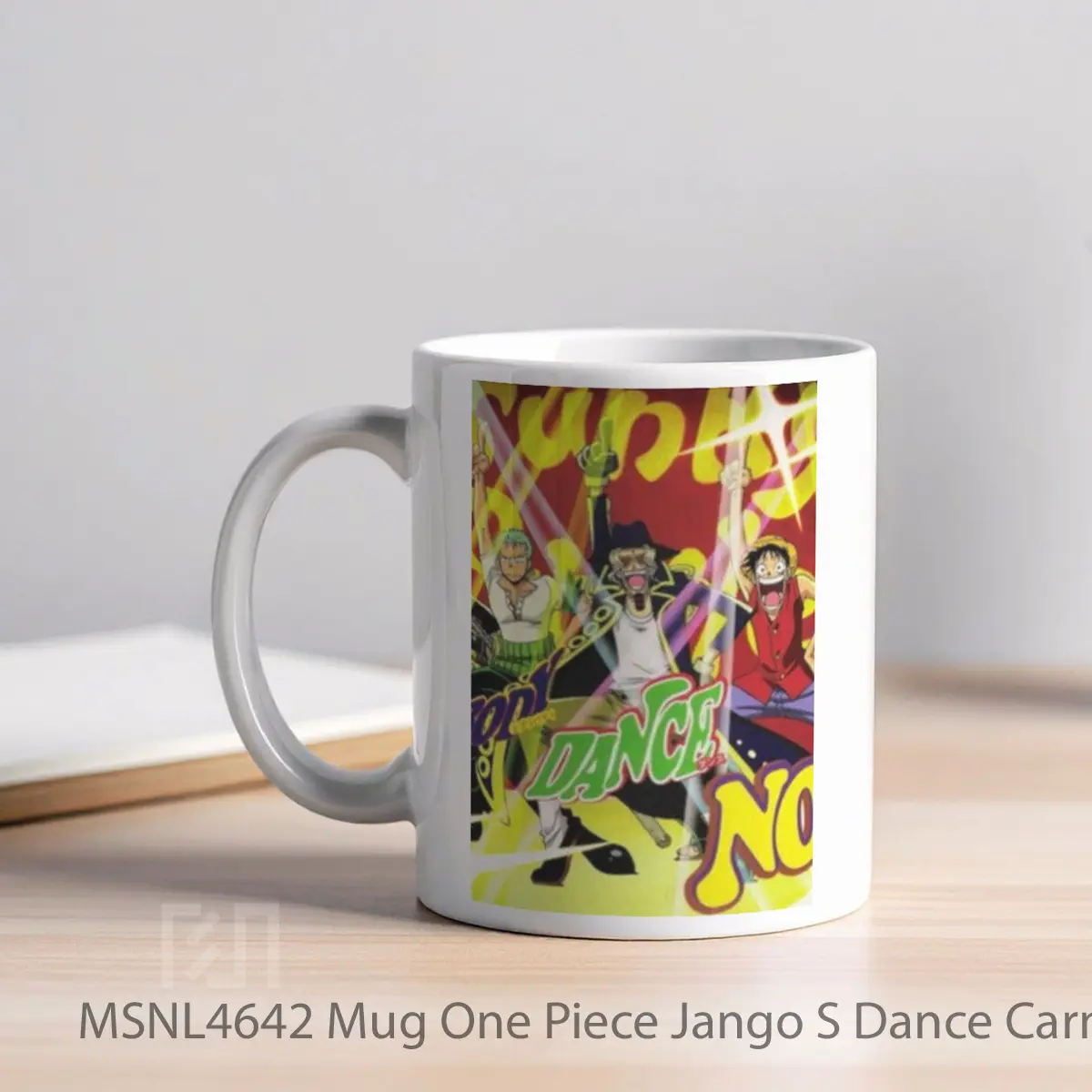Mug One Piece Jango S Dance Carnival Gelas Keramik Tema Film MSNL4642 - Tampak Kiri