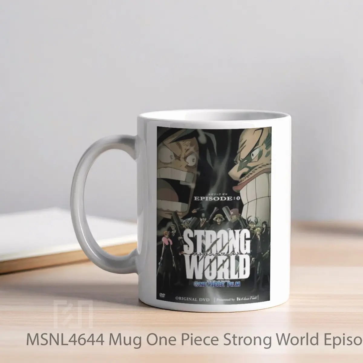 Mug One Piece Strong World Episode 0 Gelas Keramik Tema Film MSNL4644 - Tampak Kiri