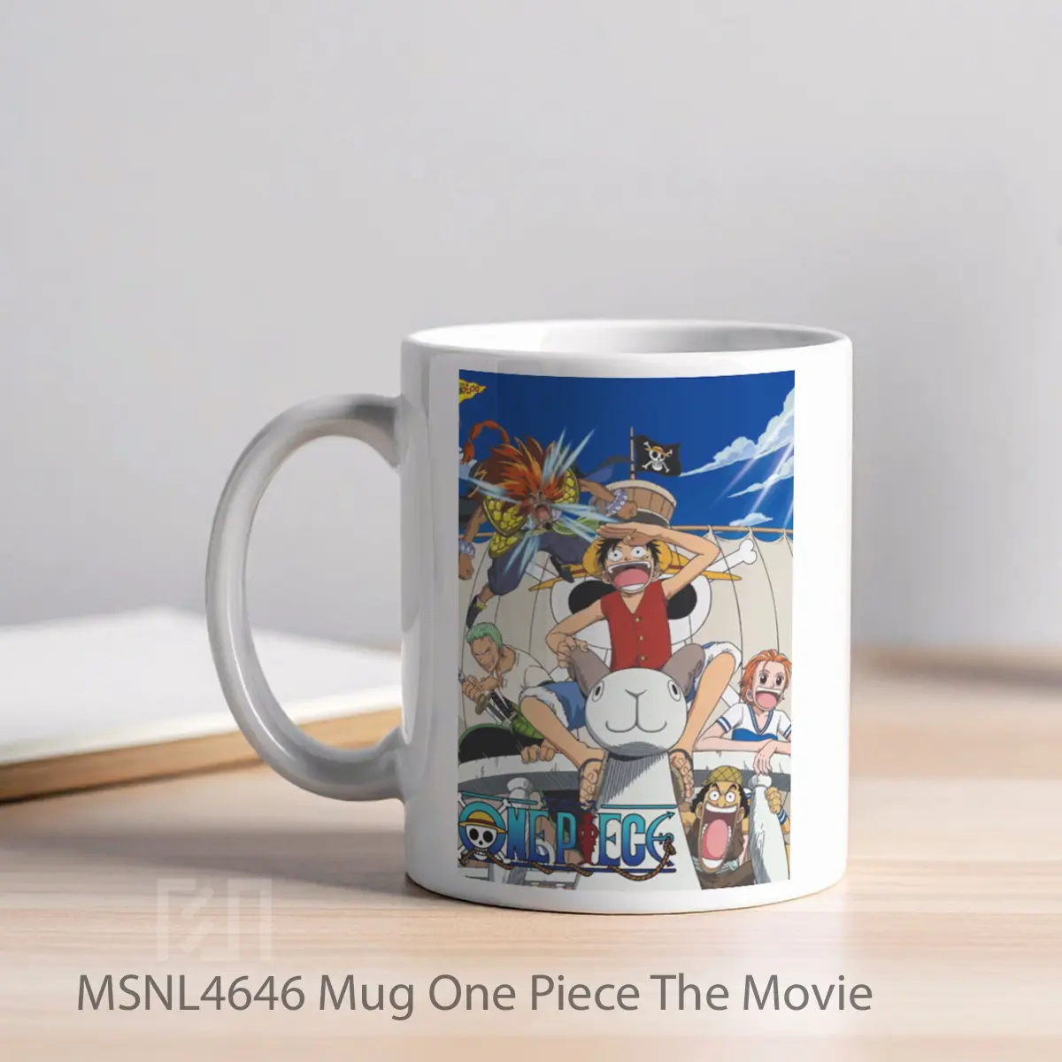 Mug One Piece The Movie Gelas Keramik Tema Film MSNL4646 - Tampak Kiri