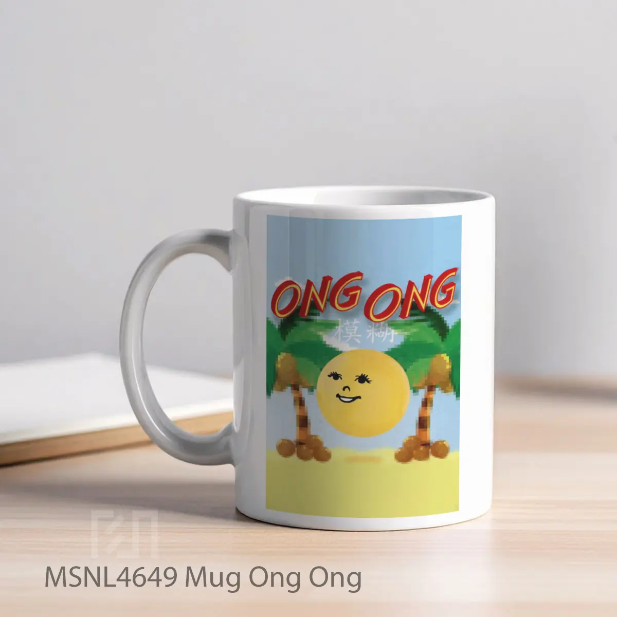 Mug Ong Ong Gelas Keramik Tema Film MSNL4649 - Tampak Kiri